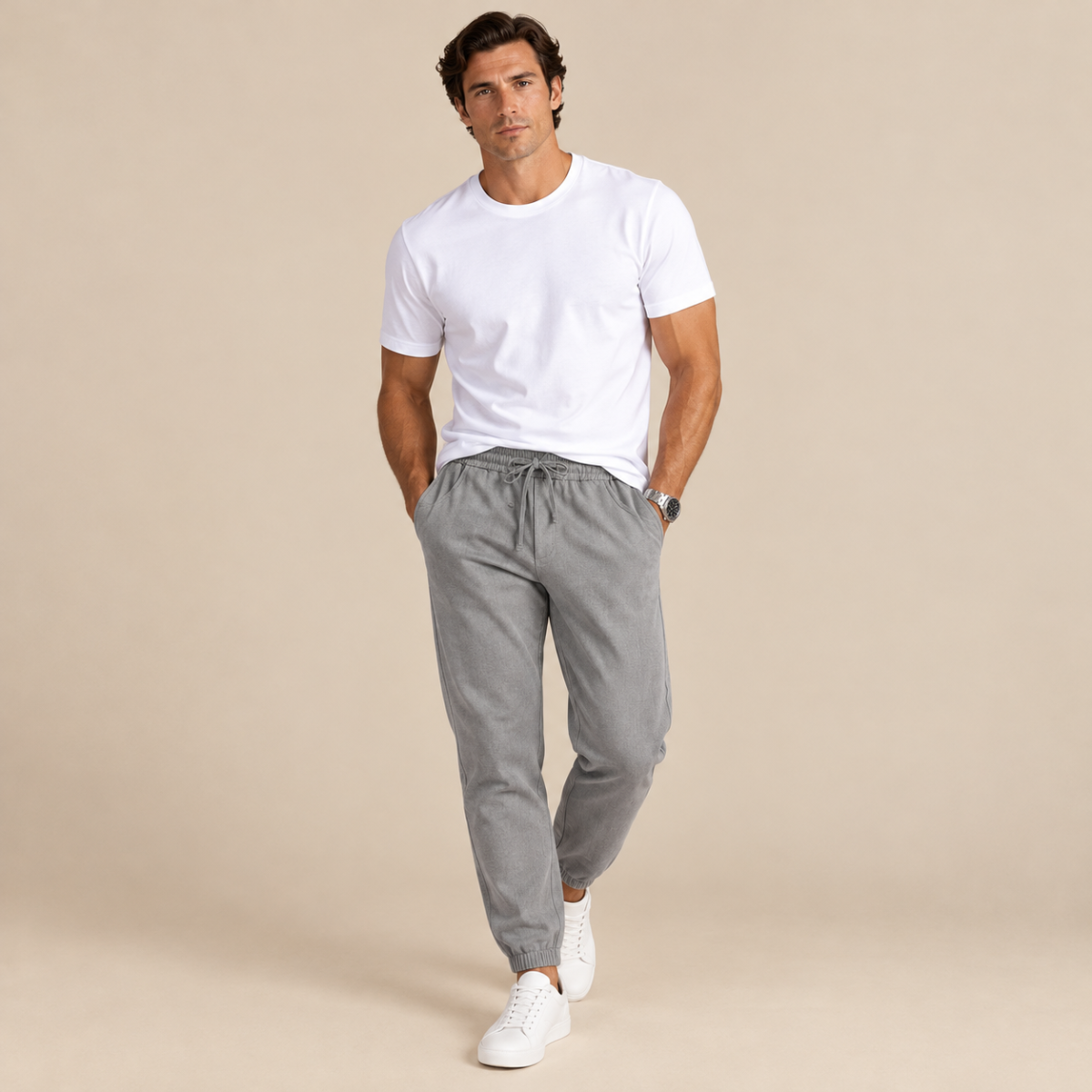 The Palermo Linen Jogger – Lightweight Summer Pants for Men