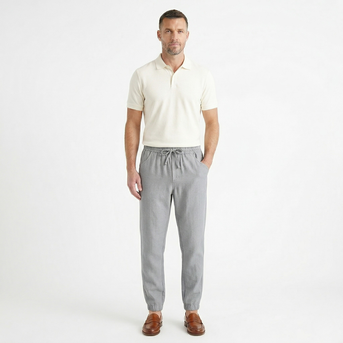 The Palermo Cotton Jogger – Lightweight Summer Pants for Men
