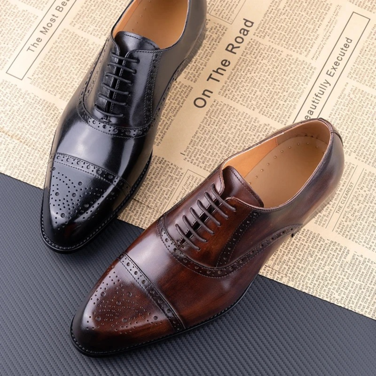 The Malcesine Men’s Leather Dress Shoes – Cowhide Formal Dress Shoes