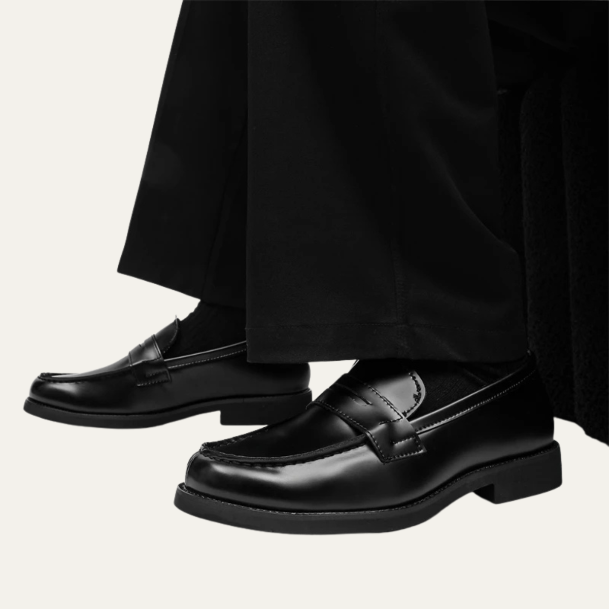 The Watercrest Hill Men’s Handmade Faux Leather Penny Loafers