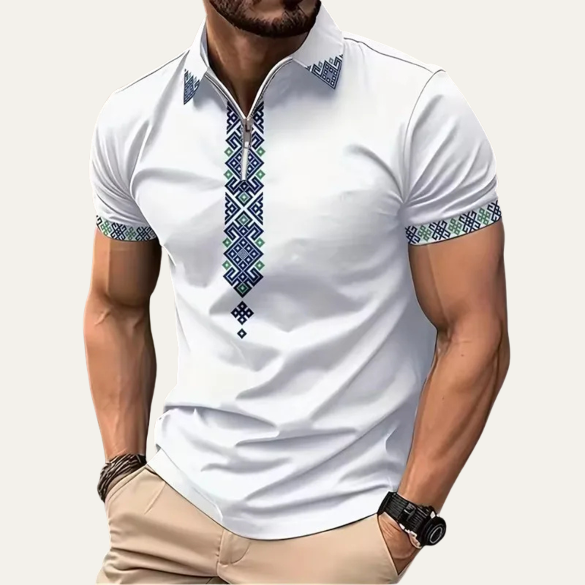 The Ravenswood Men’s Embroidered Classic Polo Shirt