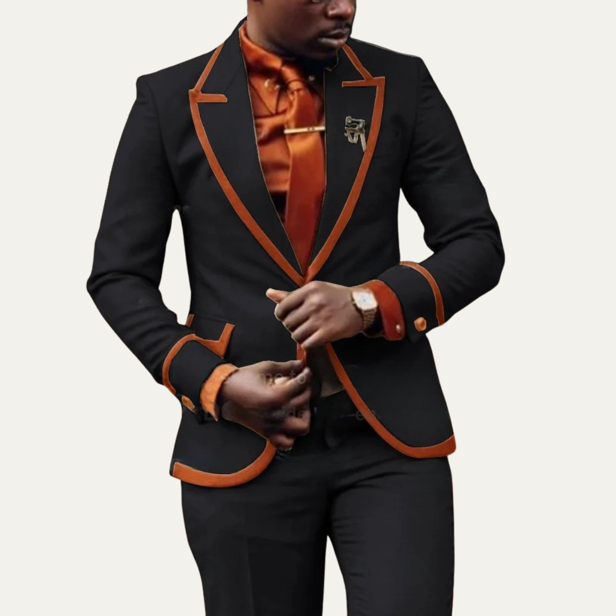 The Millstone Men’s Elegant Tailored Two Piece Tuxedo Suit