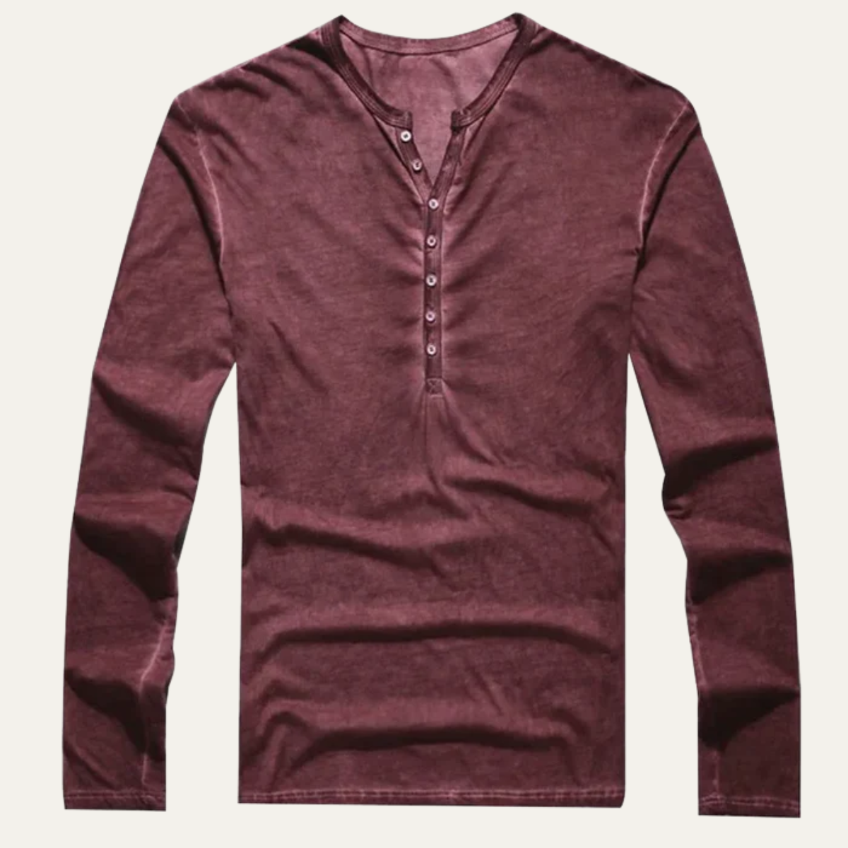 The Briarcliff Men’s Vintage Long Sleeve Henley Shirt