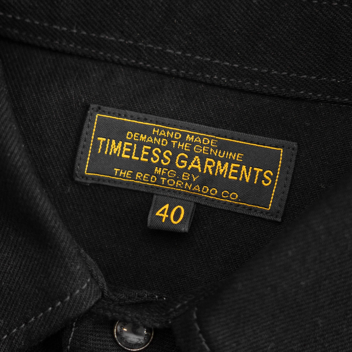 The Bologna Men’s Black Denim Streetwear Shirt