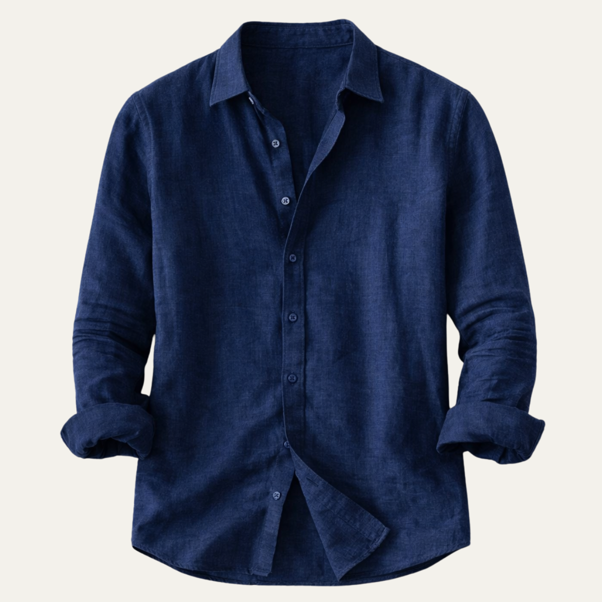 The Cedarbrook Hill Men’s Cotton Linen Trendy Lapel Shirt