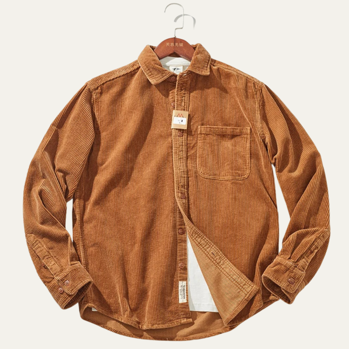 The Padova Men’s Vintage Thick Corduroy Shirt Jacket