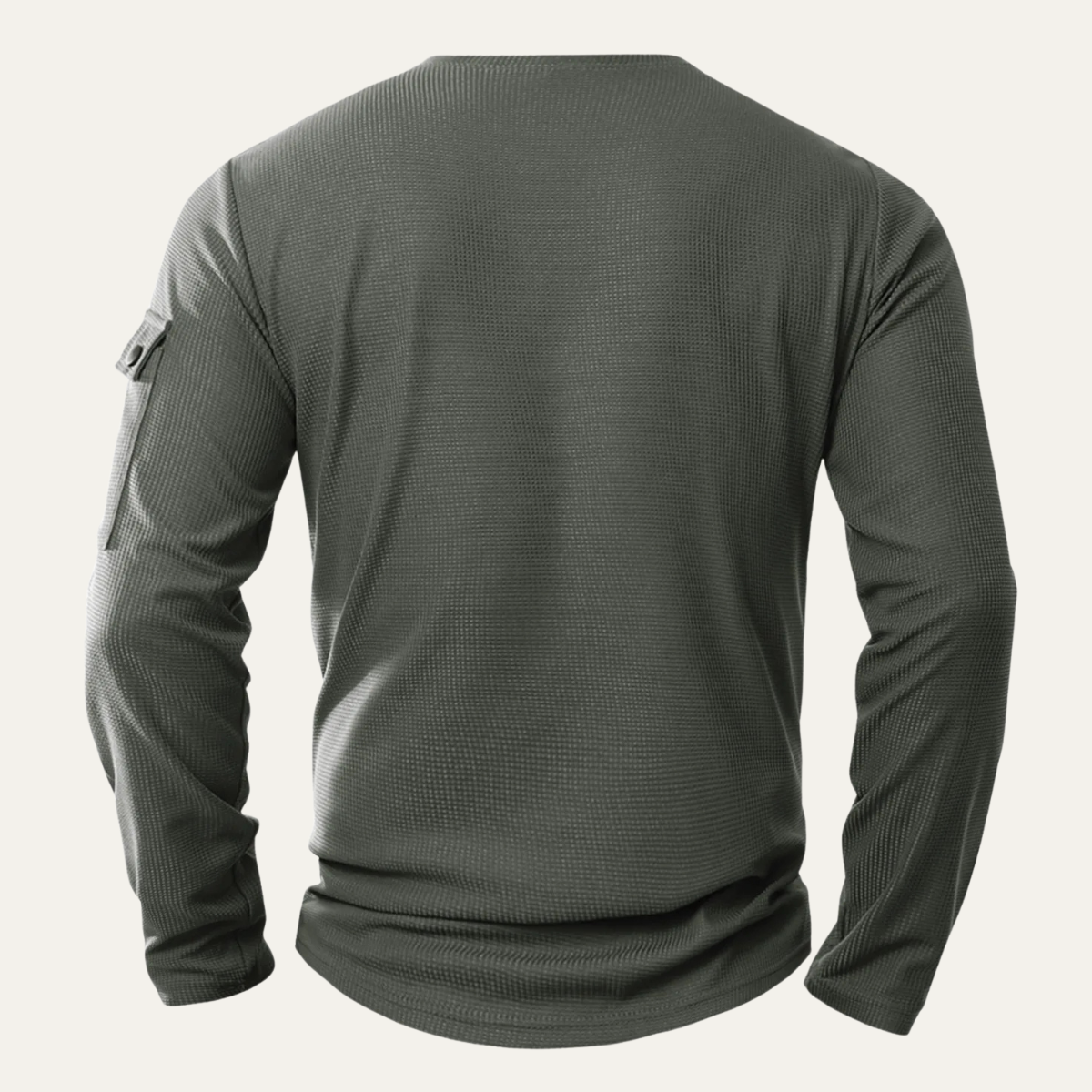The Cedarbrook Creek Men’s Waffle Henley Buttop Up Causal T Shirt