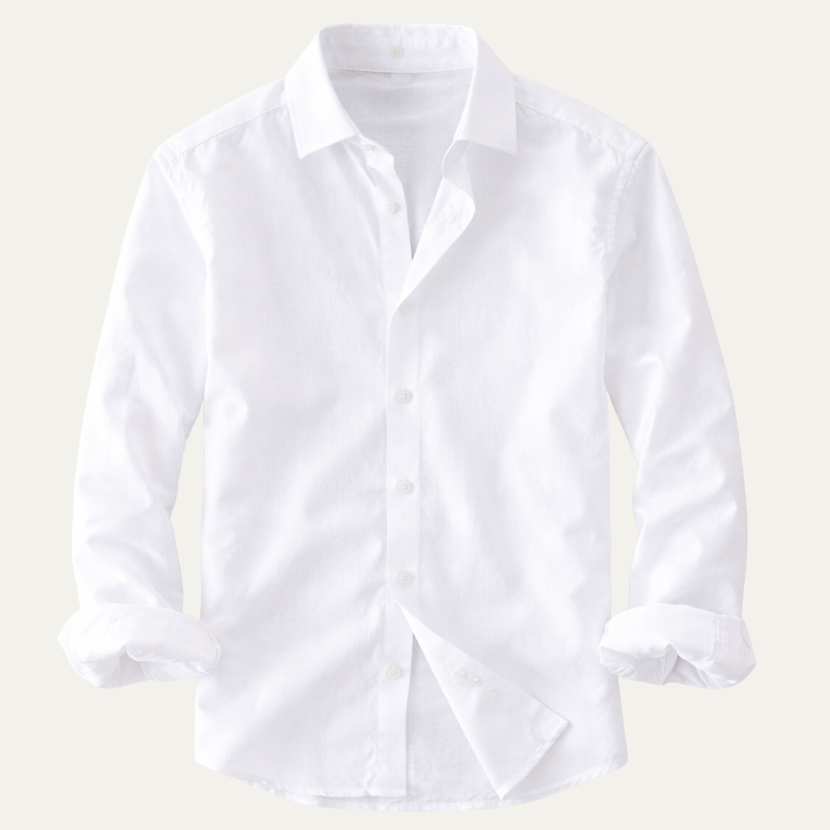 The Woodhall Men’s 100% Linen Italian Style Casual Button Up Shirt