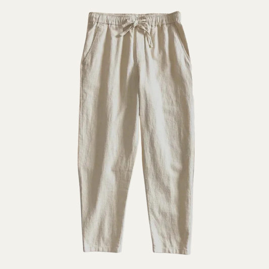 The Siena Men’s Elastic Waist Linen Lightweight Jogger Pants