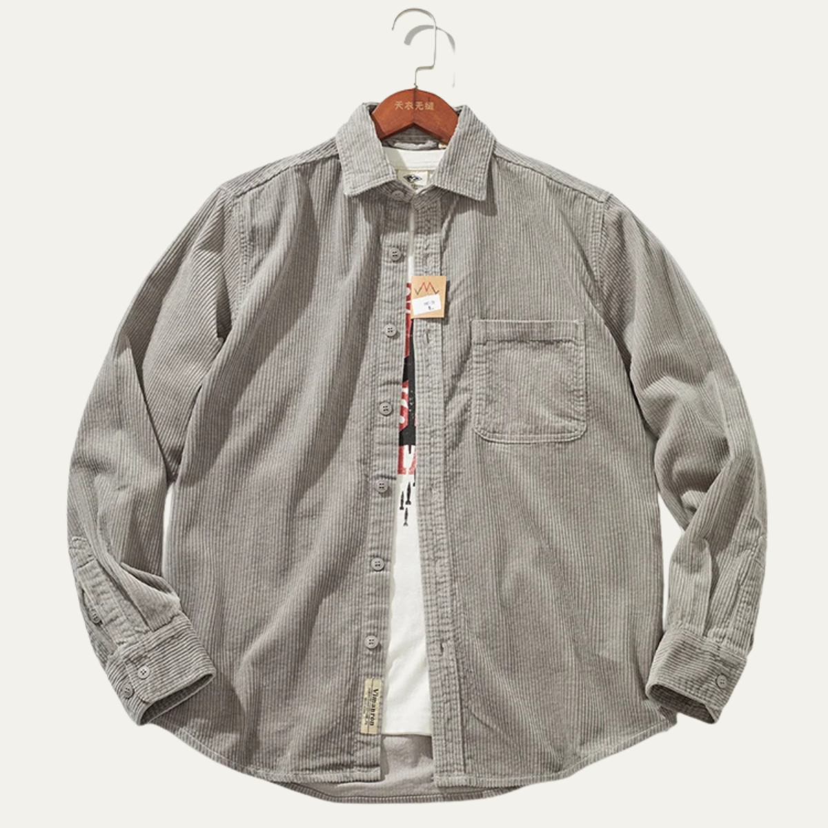 The Vicenza Men’s Retro Thick Corduroy Shirt Jacket