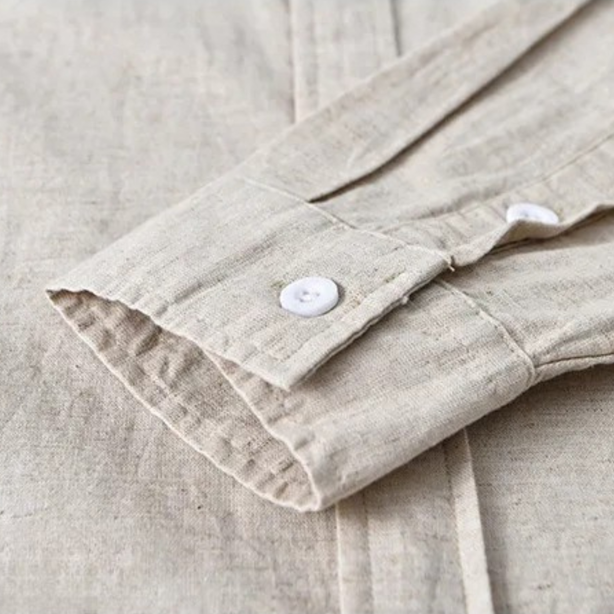 The Ashmont Ridge Men’s Loose Fit Cotton Linen Mandarin Collar Shirt