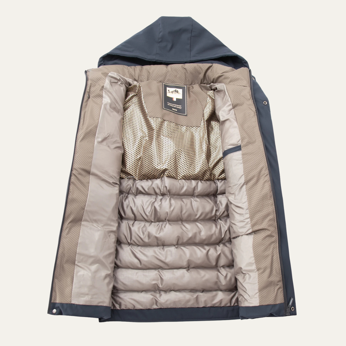 The Brunello Men’s Thick Cotton Padded Winter Jacket with Hood