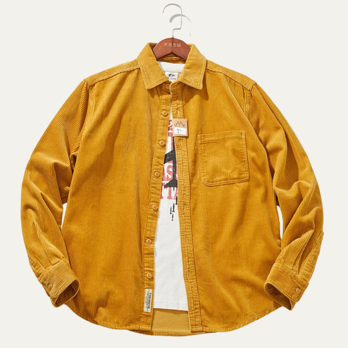 The Vicenza Men’s Retro Thick Corduroy Shirt Jacket