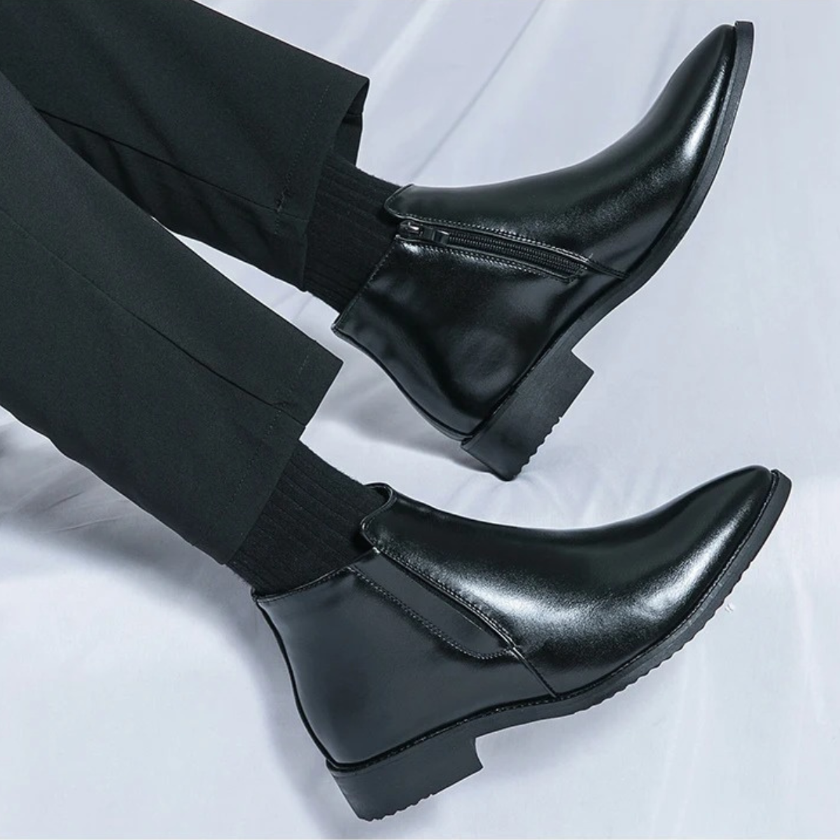The Panarea Men’s Classic Leather Chelsea Slip On Boots