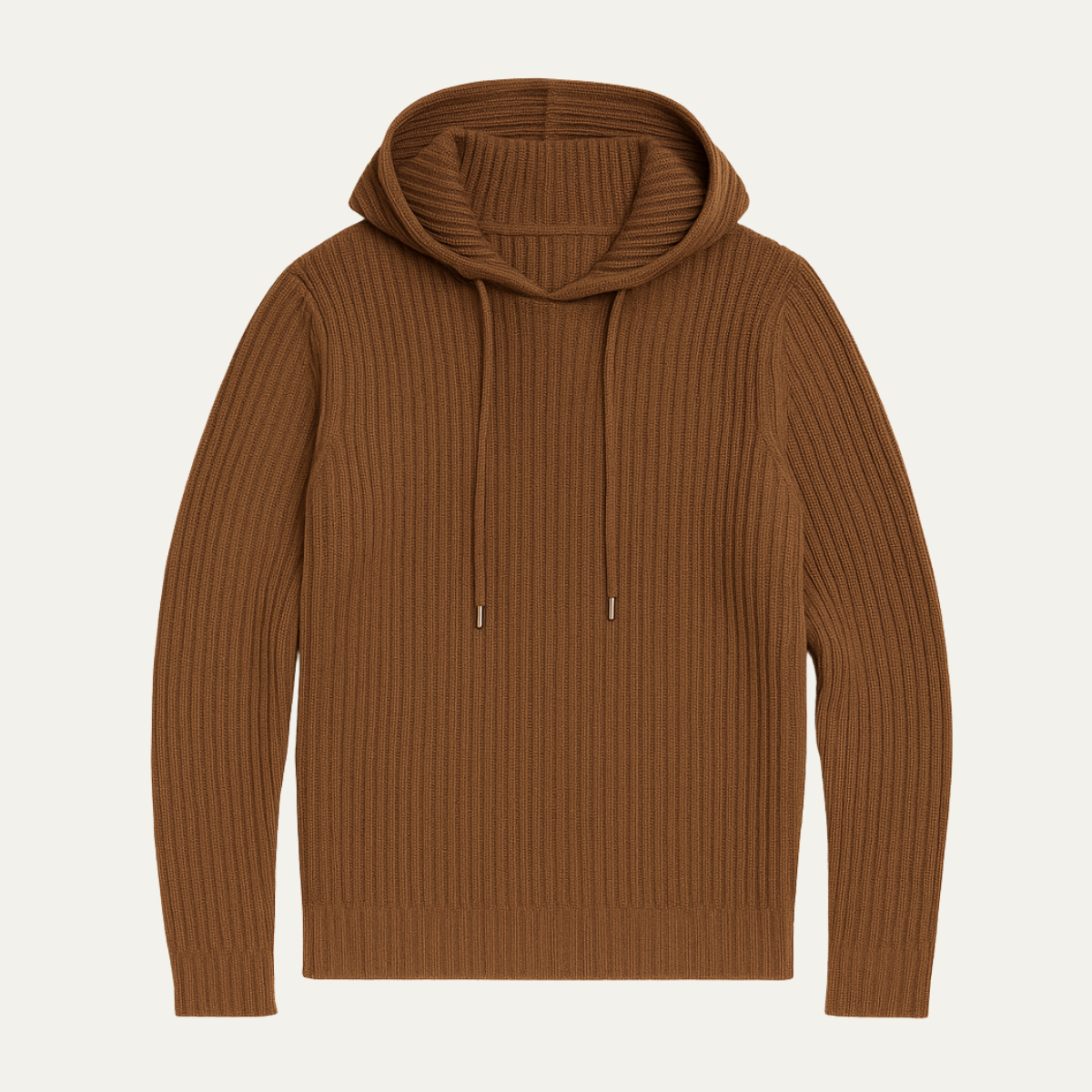 The Ashland Men’s Slim Fit Drawstring Ribbed Knit Hoodie Sweater