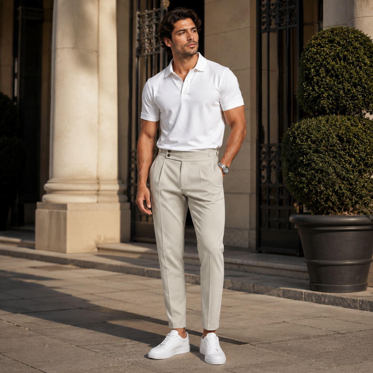 The Sandy Bay Men’s Business Slim Fit Stretch Dress Pants