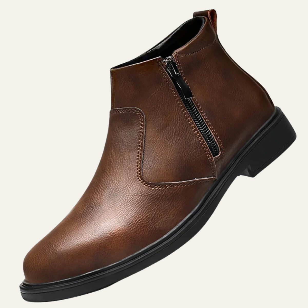 The Copperfield Men’s Casual Side Zip Leather Ankle Boots