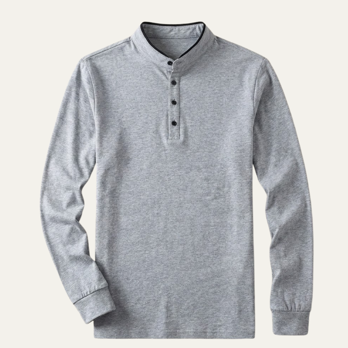 The Willowlake Ridge Men’s  Cotton Slim Fit Mandarin Collar Henley T Shirt