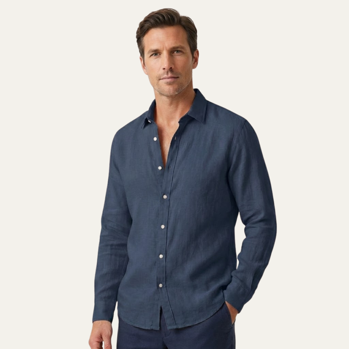 The Pinehill Men’s Lightweight Breathable Open Front Casual Shirt