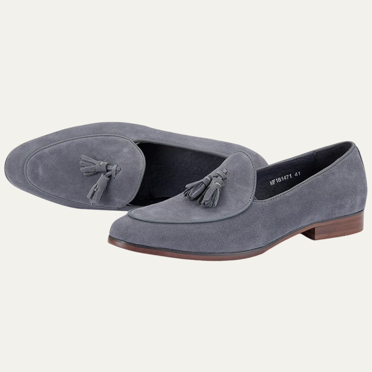 The Brentwood Falls Men’s Suede Faux Leather Tassel Loafers