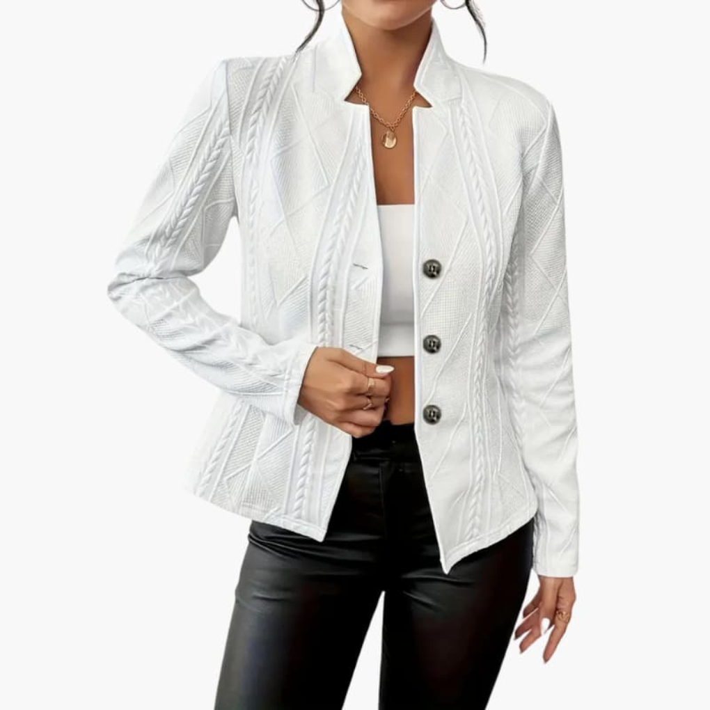 Women's Buttoned Blazer in Six Shades