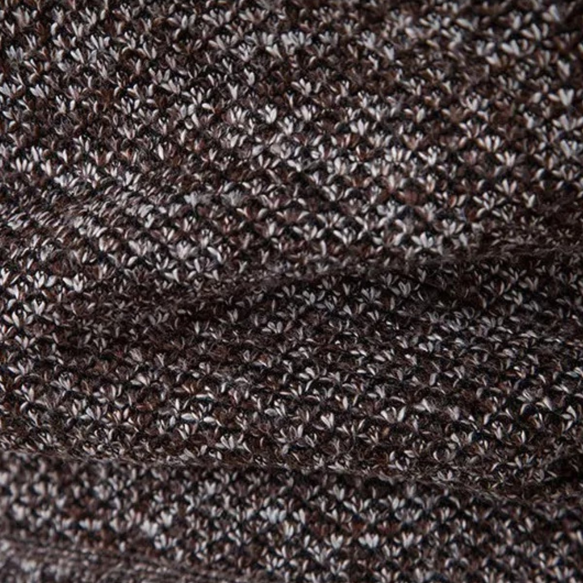 The Amalfi Men’s Knit Fleece Zip-Front Cardigan with Diamond Pattern