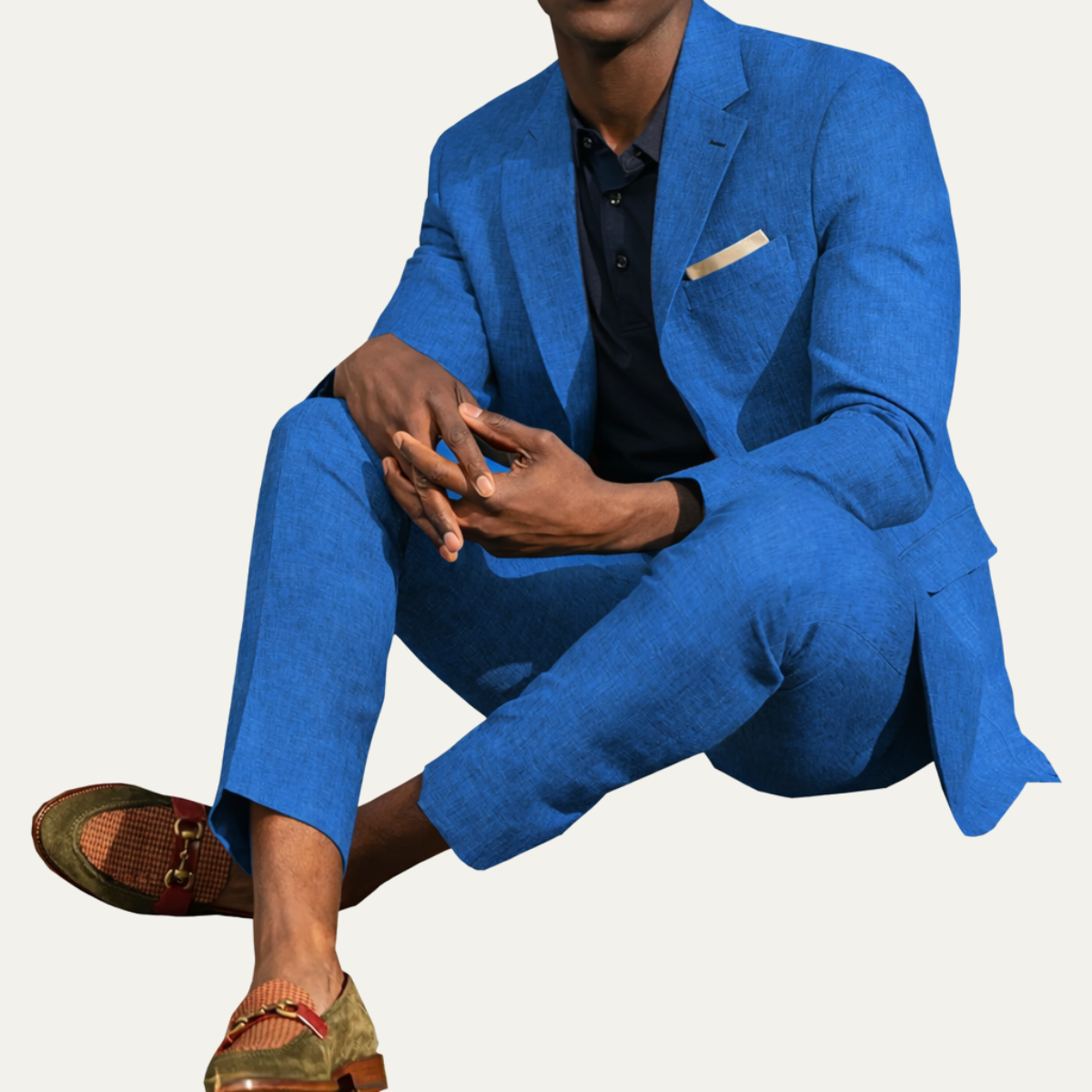 The North Ridge Men’s Casual Linen 2 Piece Set – Blazer & Pants