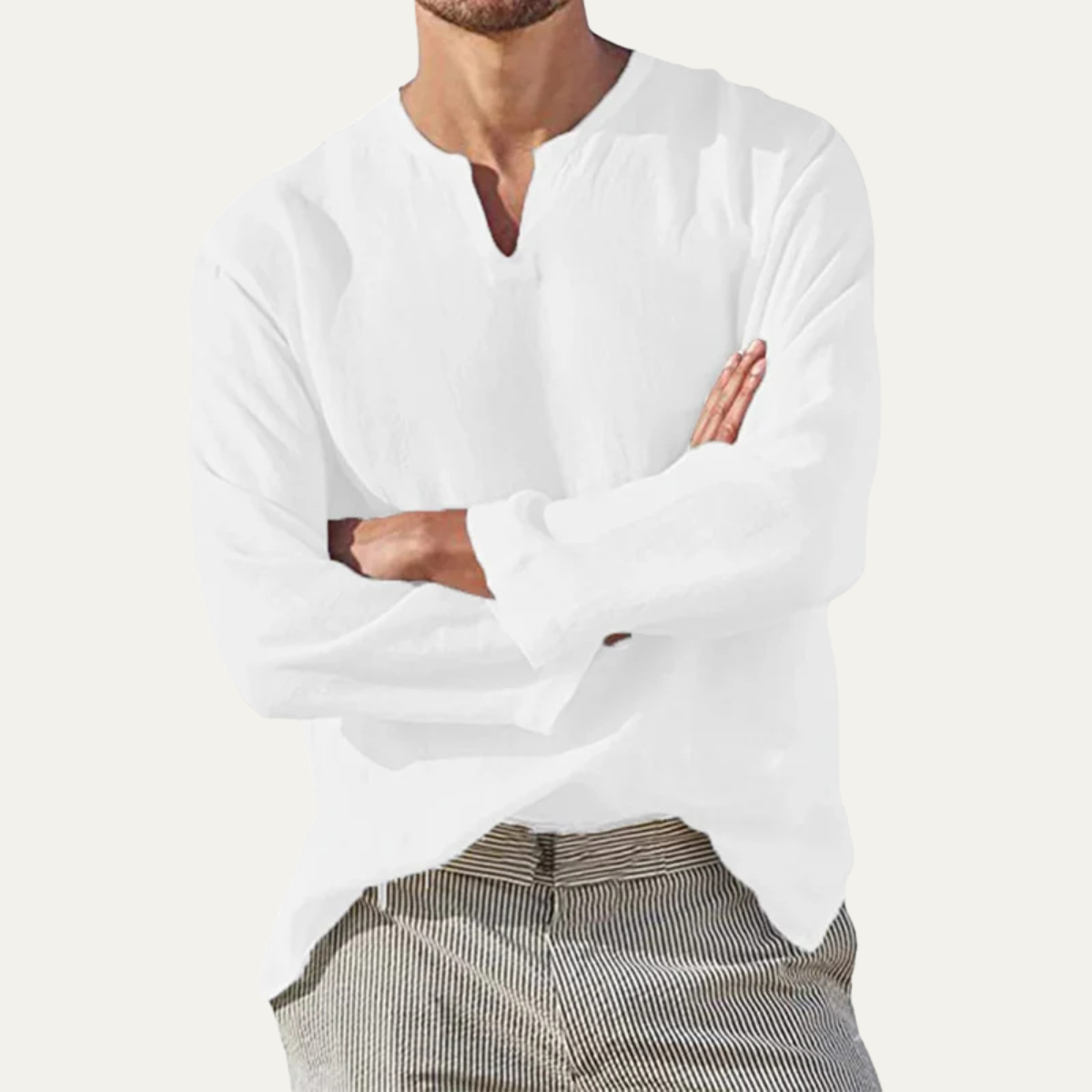 The Westhaven Men’s Cotton Slit Neck Summer Shirt