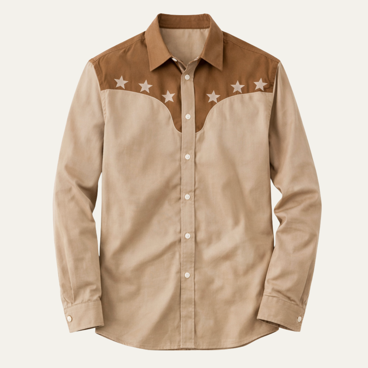The Linfield Men’s Two Tone Patchwork Western Trendy Denim Shirt