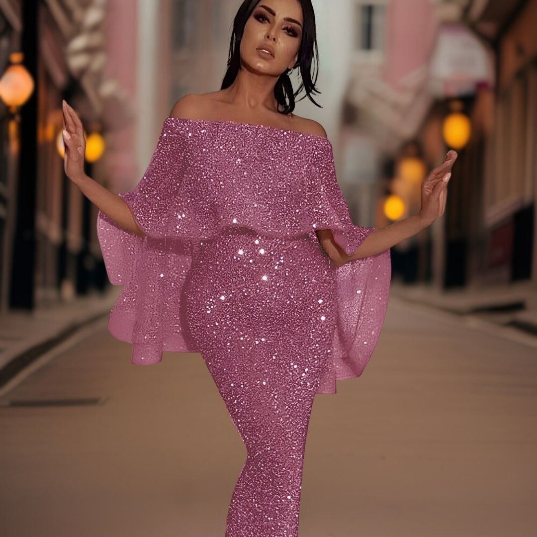 Women's Bare Shoulder Formal Gown