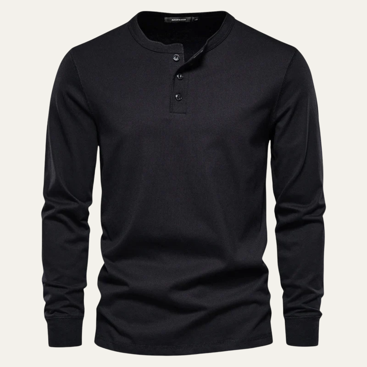 The Venice Men's Casual Button Neck Cotton Tee