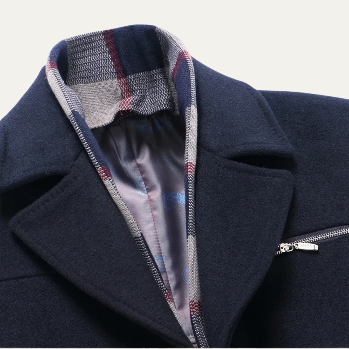 The Kensington Men's Business Wool Blend Long Winter Coat