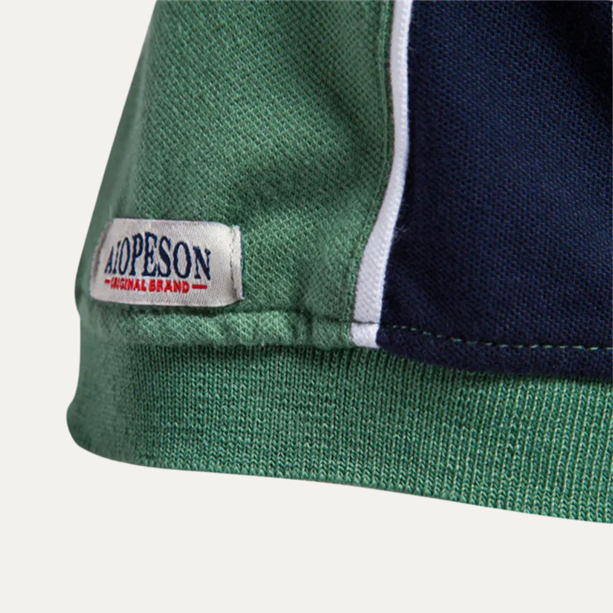 The Harrington Men’s Casual Color Block Cotton Polo Shirt