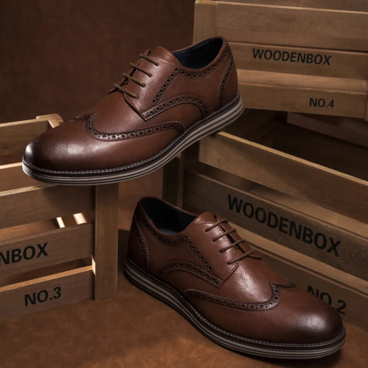 The Glenbrook Ridge Men’s Smart Business Casual Work Lace Up Shoes