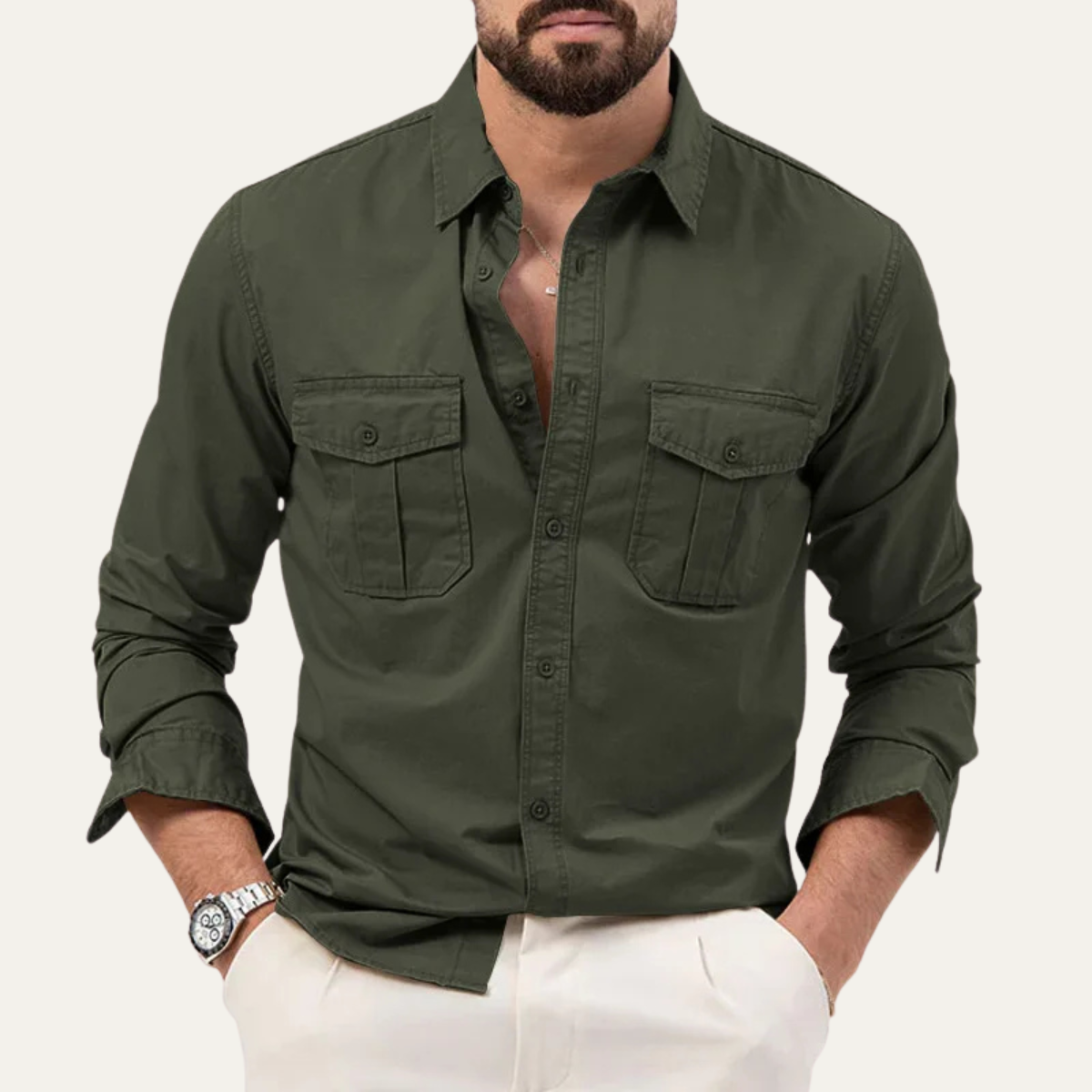 The Hillcrest Men’s Summer Casual Button Shirt