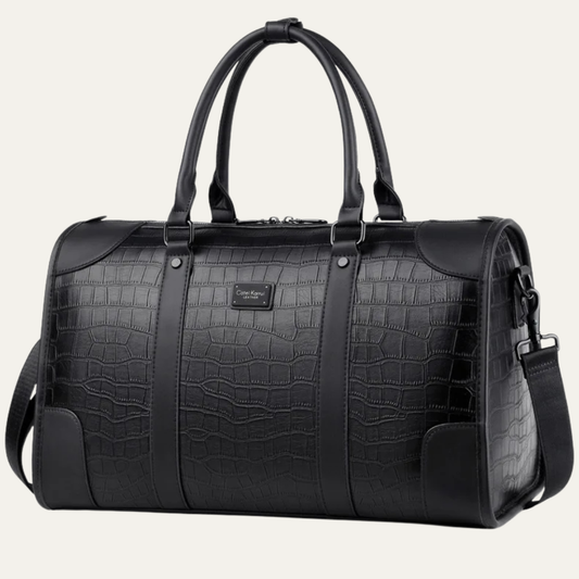 The Greenridge Men’s Luxury Faux Leather Business Duffel Tote Bag