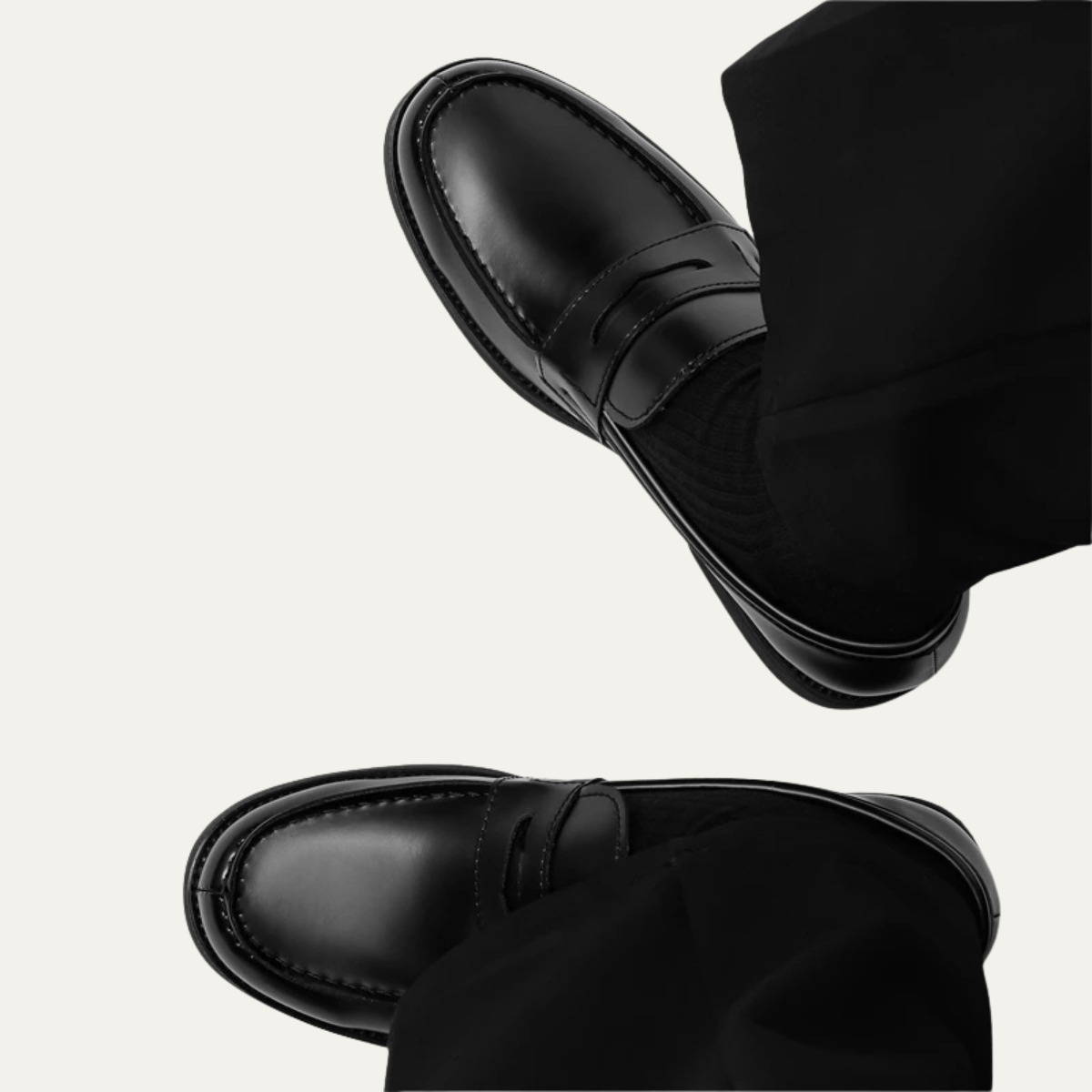 The Watercrest Hill Men’s Handmade Faux Leather Penny Loafers