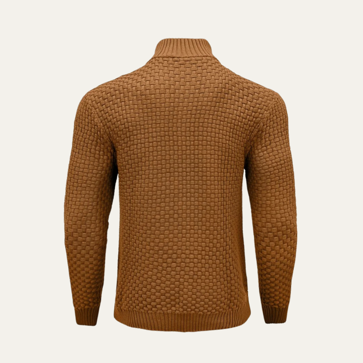The Lignano Men’s Textured Quarter Zip Knit Sweater