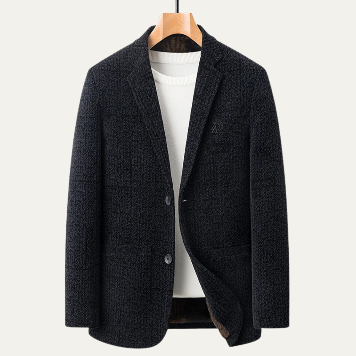 The Crosswood Men’s Chenille Single Breasted Business Casual Blazer
