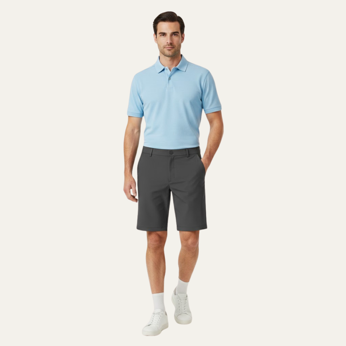 The Stonecrest  Men’s Casual Golf Shorts with Zipper Side Pockets