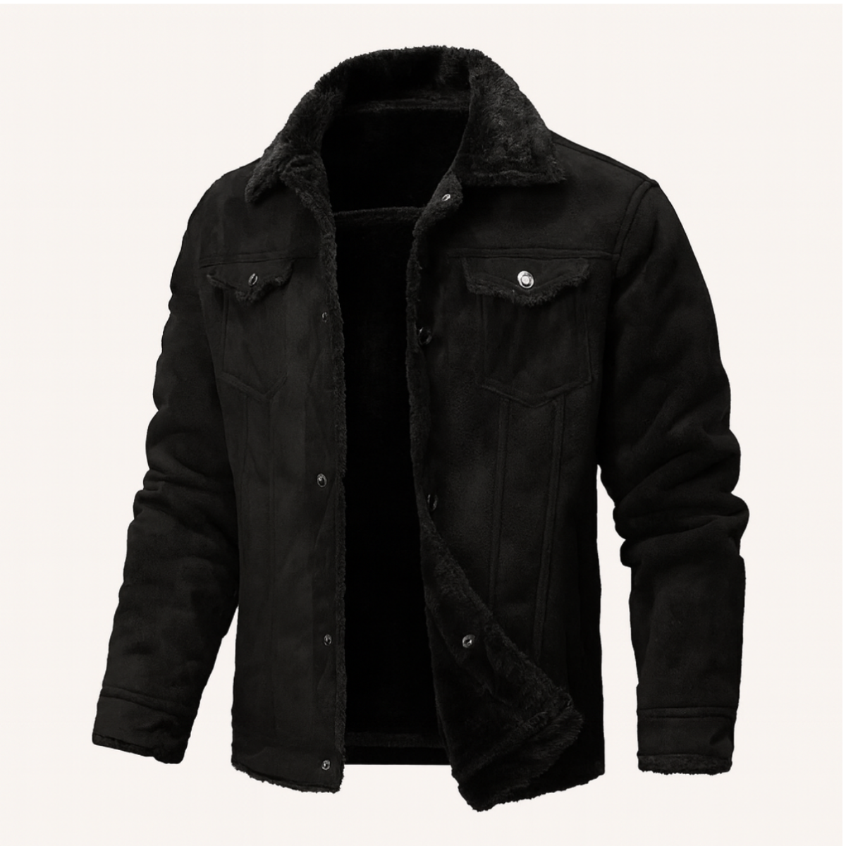 The Braxton Men’s Shearling Vintage Leather Jacket