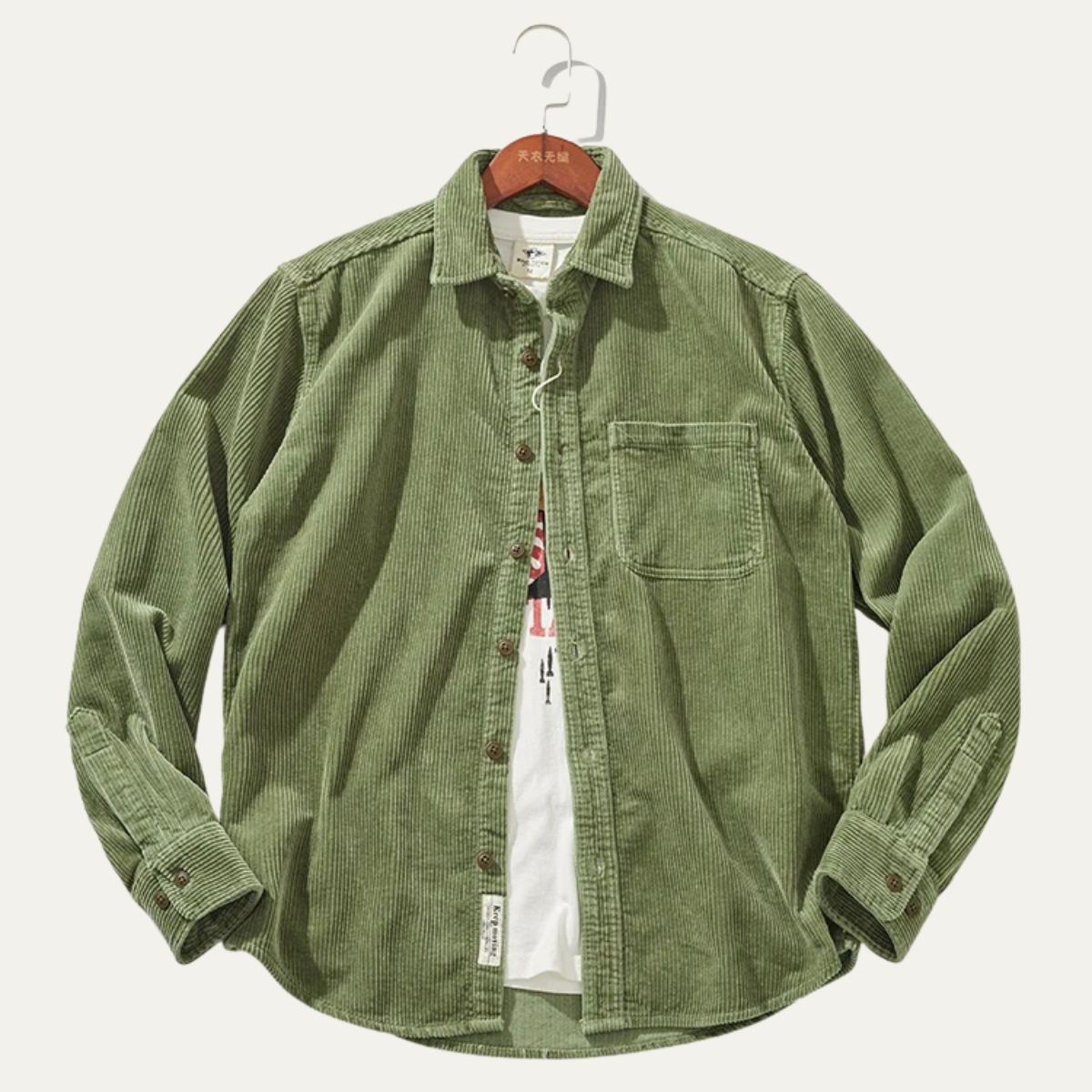 The Vicenza Men’s Retro Thick Corduroy Shirt Jacket