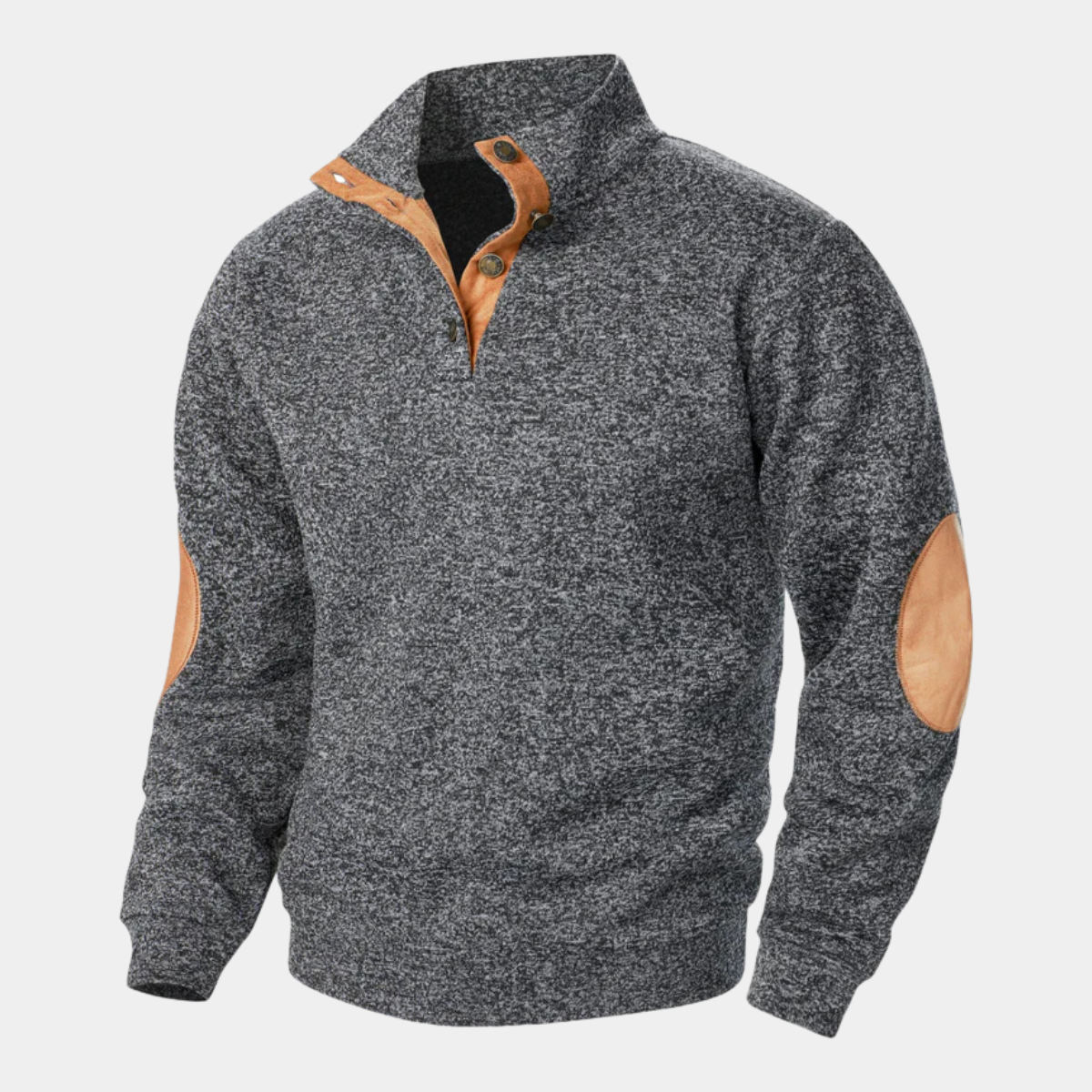 The Tarvisio Men’s Knitted Heritage Sweater with Elbow Patches