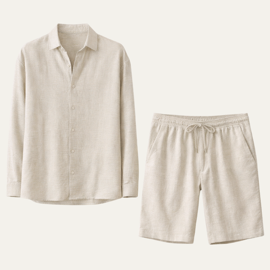 The Brighton Men’s Relaxed Oversized Linen Button Up Shirt