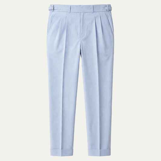The Cattolica Men’s Elegant High Waist Pleated Suit Pants