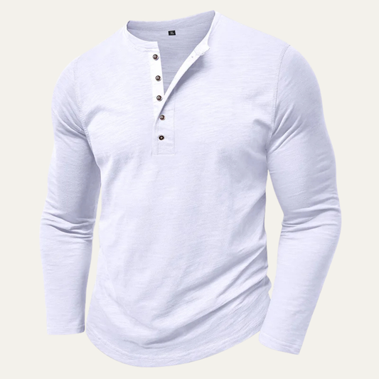 The Vienna Men’s Slim Fit Casual Henley T Shirt