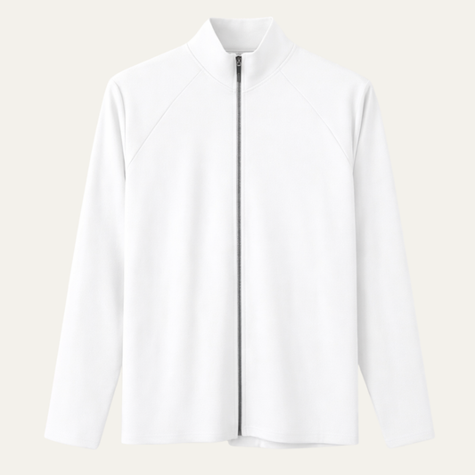 The Sassari Men’s Slim Fit Zip Up Casual Turtleneck Shirt