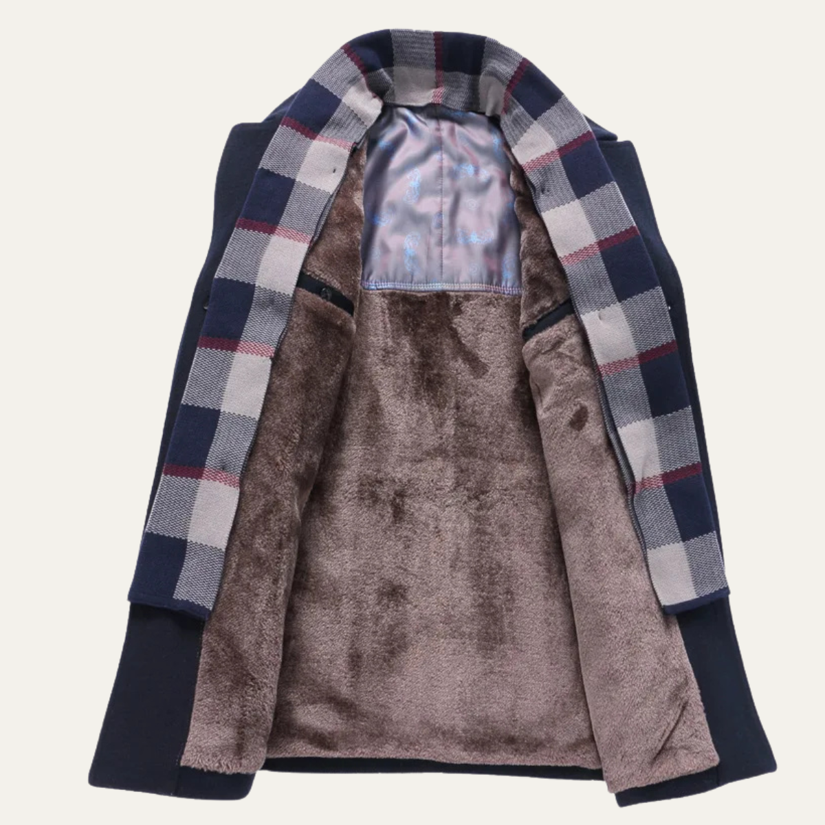 The Kensington Men's Business Wool Blend Long Winter Coat