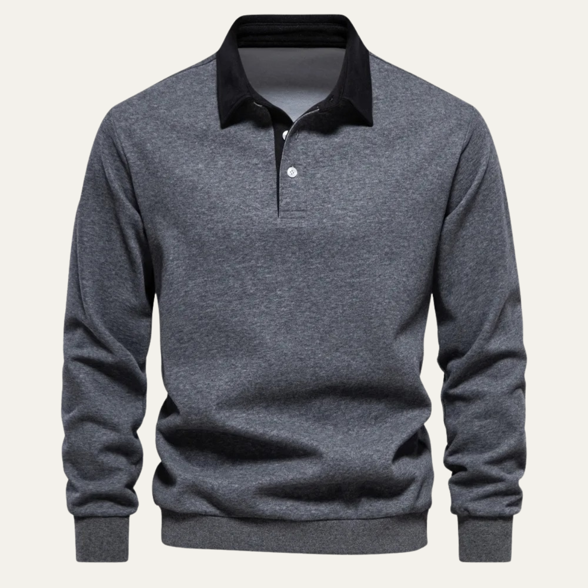 The Marlowe Men’s Casual Smart Polo Collar Sweater