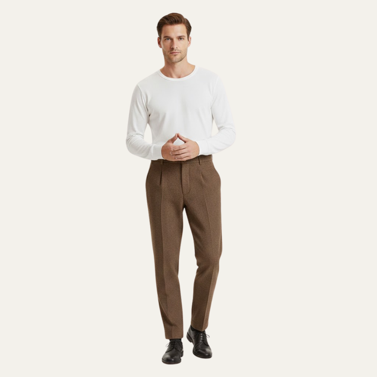 The Hawkington Men’s Vintage Herringbone Straight Leg Pants